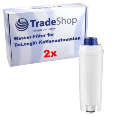2x Wasser-Filter für DeLonghi Autentica Cappuccino Eletta Filterpatrone 