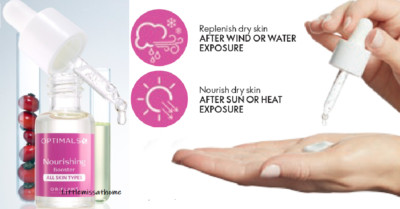 ORIFLAME OPTIMALS PFLEGENDER BOOSTER TROCKENE HAUT Vitamin E Feuchtigkeit Sonne Wind Wasser