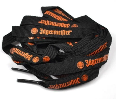 Jägermeister USA 1 Paar Schnürsenkel Schuhbänder schwarz orange