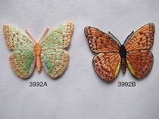  3992 Egleis Fritillary Butterfly Embroidery Iron On Applique Patch