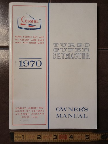 1970 Cessna T337E Turbo Super Skymaster Owner's Manual