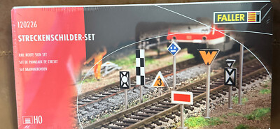 FALLER HO 120226 TRACK ROUTE SIGN SET NEW/SEALED