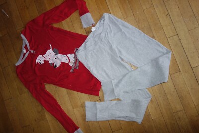 Benetton Dalmatiner esprit Schlafanzug Pyjama S 36 38  Schlafhose Nachtwäsche