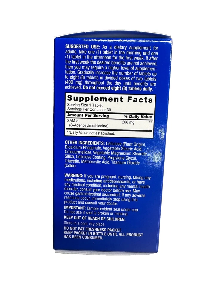 Sam-e To Support Mood And Health Joint 200 mg Per Tab. Enteric Coated 30ct - Image 4 of 4