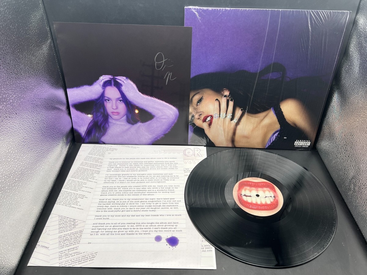 Olivia Rodrigo Signed Autograph GUTS 180g Vinyl Album Record