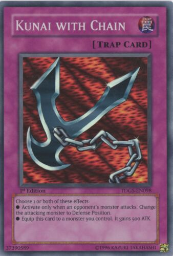 Yugioh Kunai With Chain TDGS-EN0098 Super Rare 1st Edition  NM - Picture 1 of 1