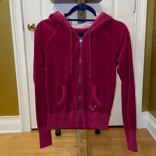 Full Zip Sherpa Lined Hoodie Small 