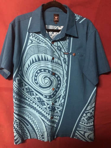 Tanoa Samoa Polynesian Tribal Shirt sz 