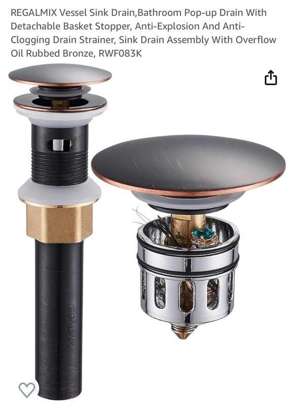 Regalmix Bathroom Basin - Drain Thicken Oil Rubbed Bronze