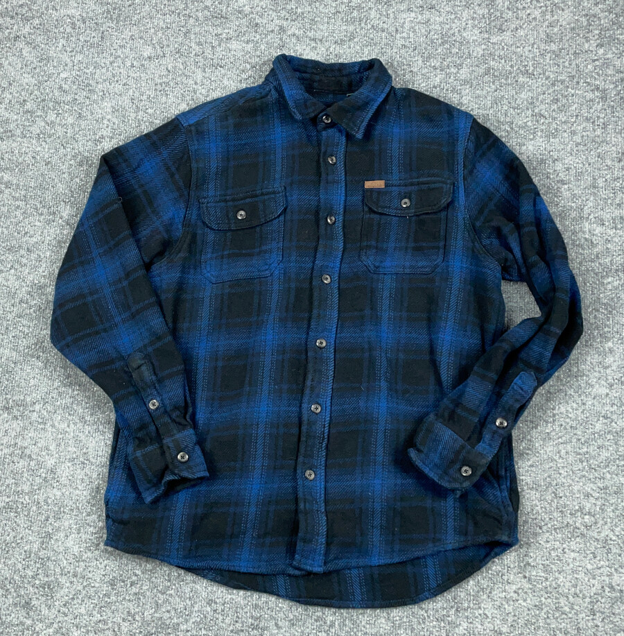 Orvis Blue Black Heavyweight Flannel Shirt Jacket Adult Orvis Blue Black Heavyweight Flannel Shirt Jacket Adult