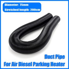75mm Stretched length 200cm Duct Pipe Air Diesel Heater Conditioner Ducting UK@
