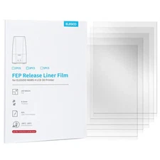 Elegoo Mars 4 / 5 and 5 Ultra FEP Film (3 Pack) - Crystal-Clear 3D Prints