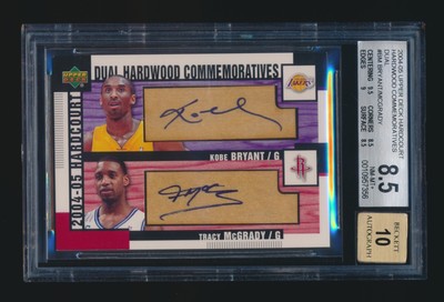 KOBE BRYANT TRACY MCGRADY 2004 UPPER DECK HARDCOURT HARDWOOD 