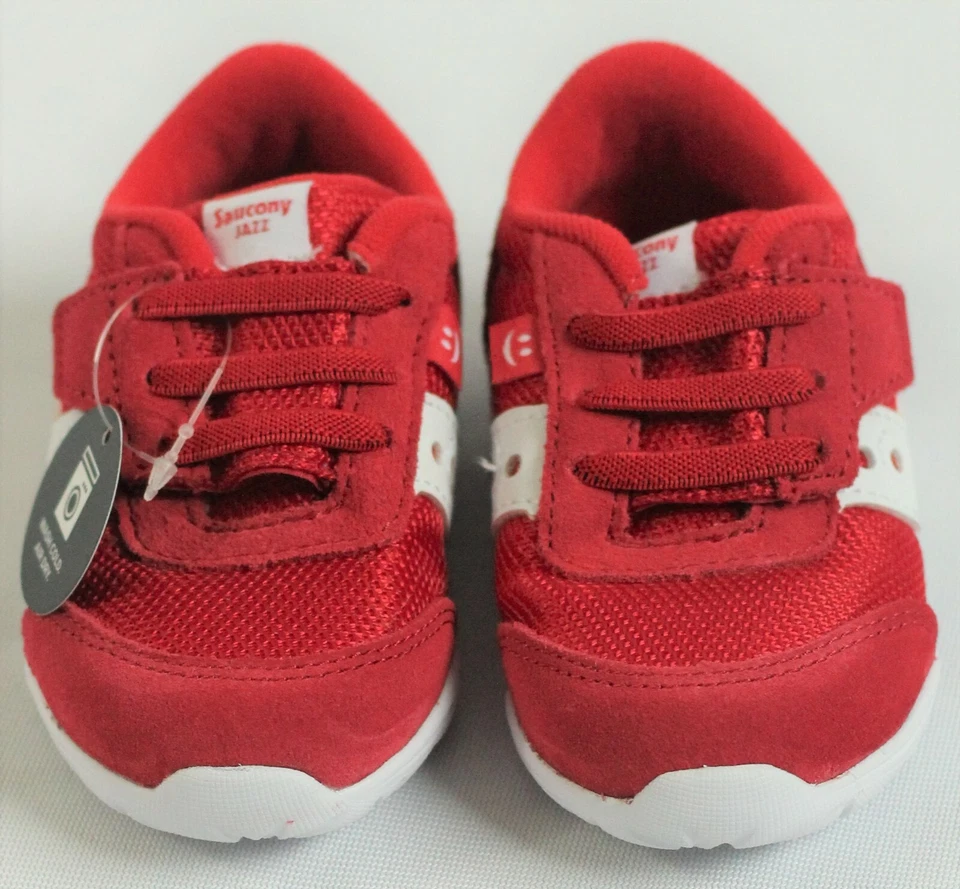 Saucony ребенка ясельного возраста мальчиков/девочек размер 5 Вт Jazz рифф Athletic туфли красный/белый кроссовки - Изображение 2 из 4