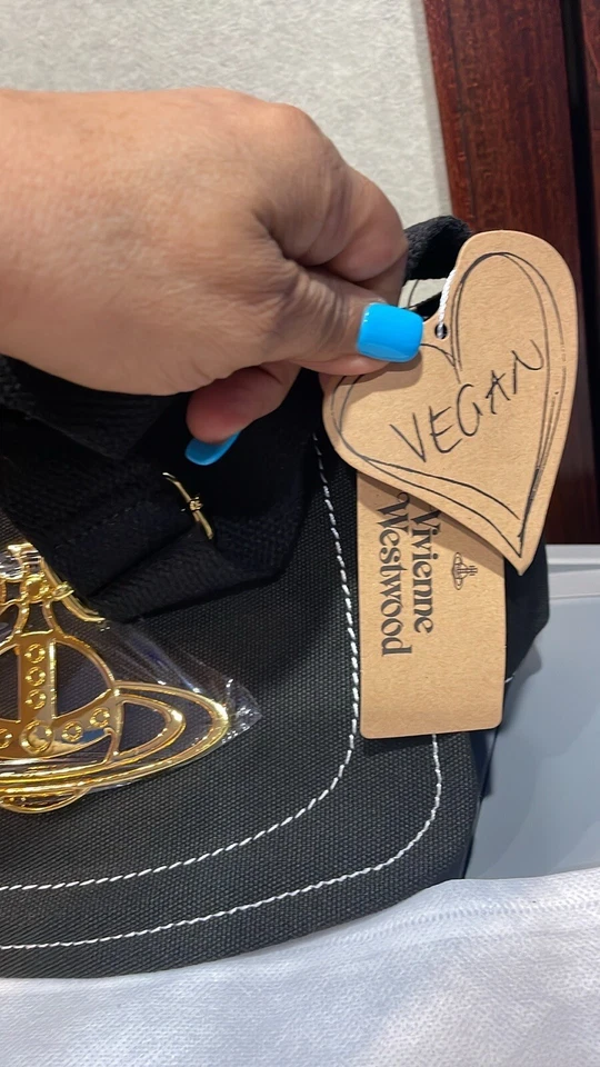 Vivienne Westwood Edgewear Shoulder Bag Denim Gold Big Orb Gold With Tags - Image 2 of 4