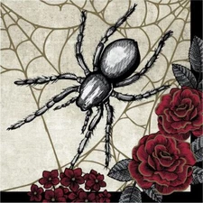 Creepy Halloween Characters Lunch Napkins Paper 16 Per Pack Party Tableware