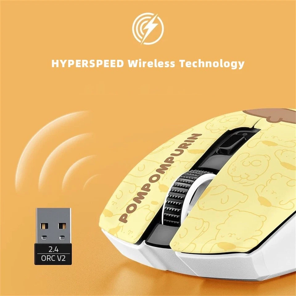 New Razer x Sanrio Pompompurin Orochi V2 Wireless Bluetooth Gaming Mouse - Image 4 of 4