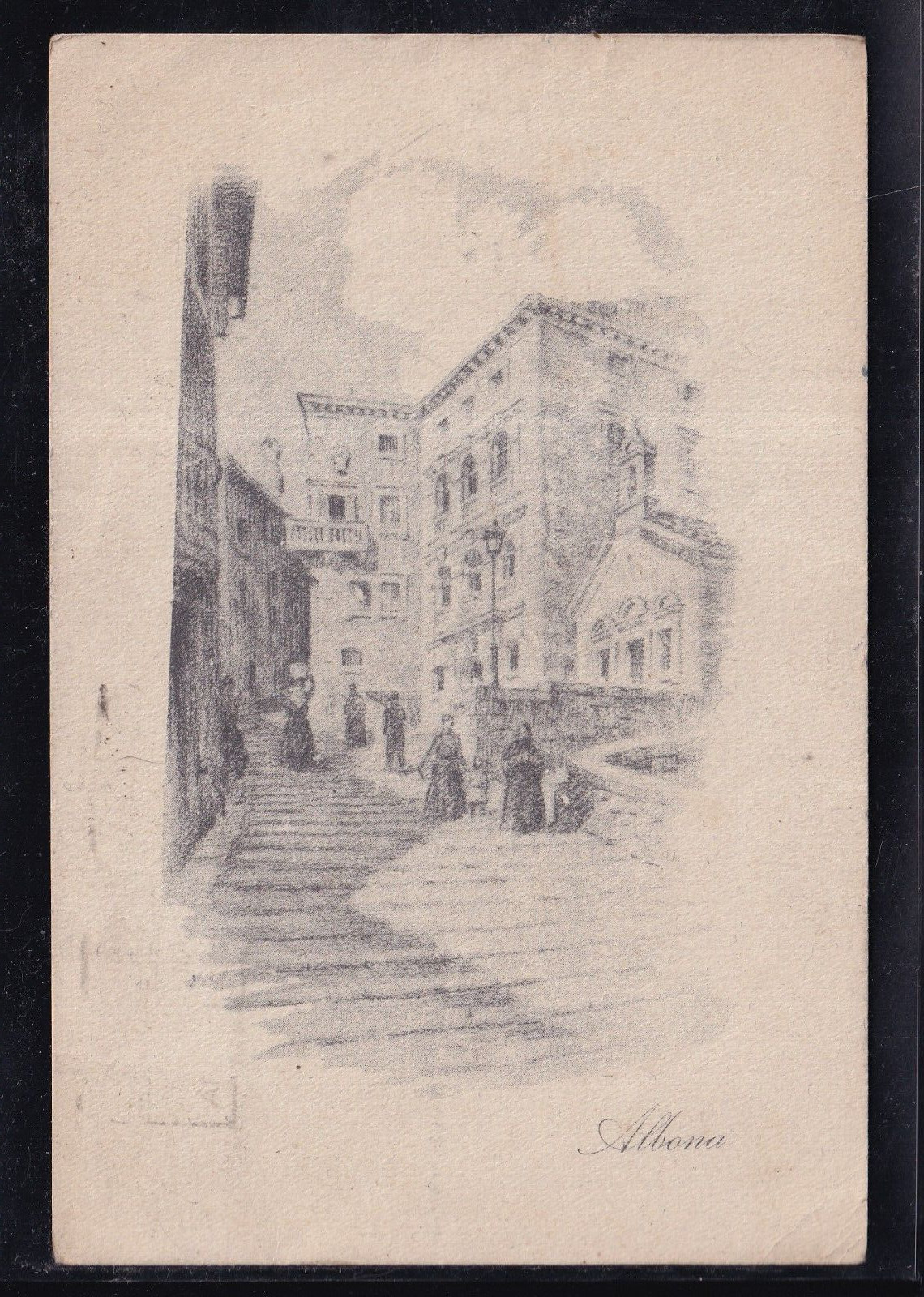 Cartolina Albona Comitato Rifugiati Italiani Venezia Giulia Italica FB621