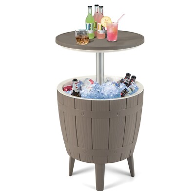 Cool Bar Beistelltisch Kühlbox 37L Outdoor Tisch Gartentisch Eisbox