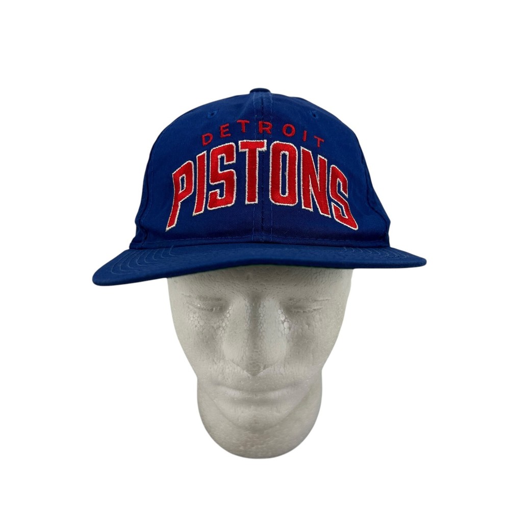 Vintage Starter Detroit Pistons Hat Mens Blue NBA Adjustable Snapback Made Korea
