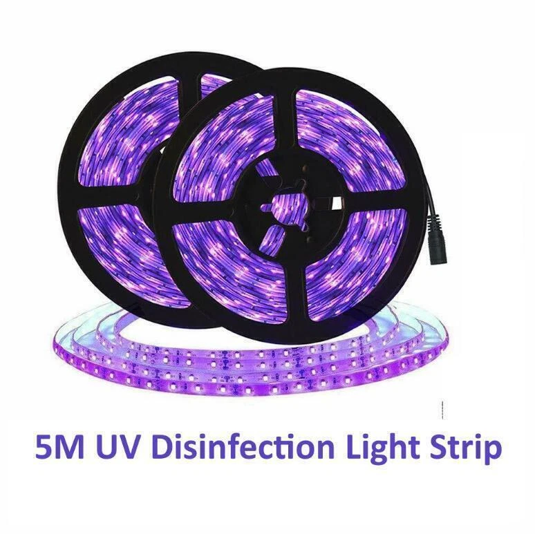 7.2W/M LED UV Light Strip Ultraviolet Flexible Purple 12V Blacklight 5M 300LEDs - Image 2 of 4