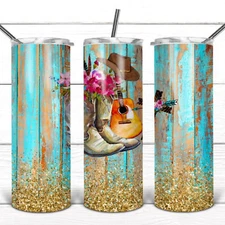 COUNTRY TUMBLER 1- Includes One 20oz Metal Insulated Tumbler, Lid & Straw