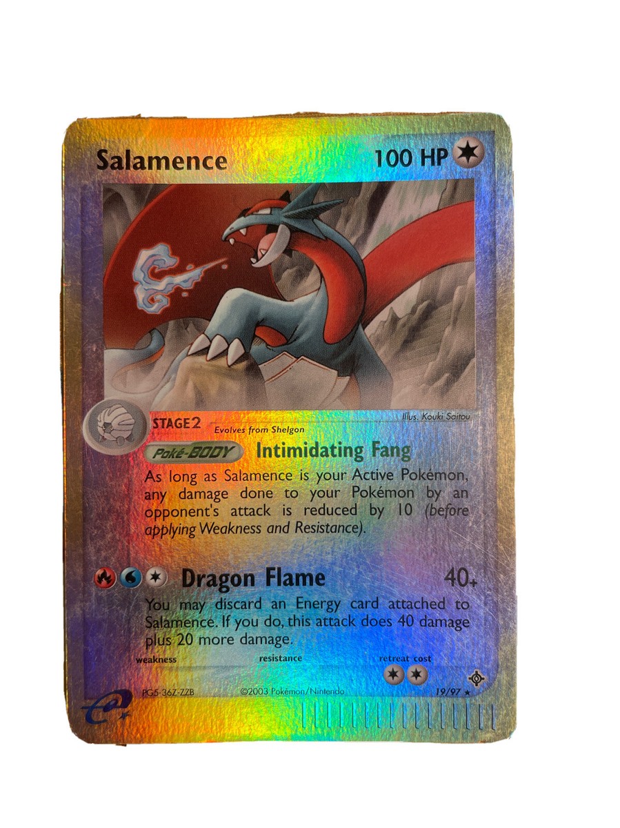 Pokemon Salamence 19/97 EX Dragon Reverse Holo 2003 Foil. | eBay