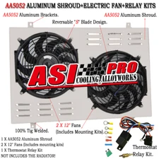 Electric Fan+Shroud+Relay For 1985-1997 Ford F150 F250 F350 Bronco 5.0L/5.8L V8