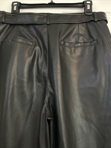 Black Leather Pants Women’s Size L - Picture 3 of 14