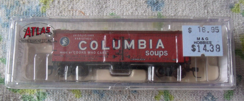 N SCALE 40' WOODSIDE REEFER CAR   ATLAS #41428