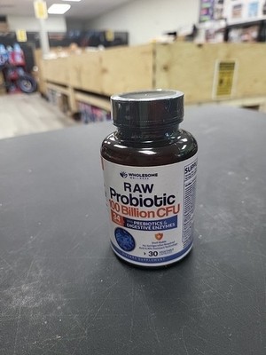 Wholesome Wellness Raw Probiotic 30 Capsules Exp 10/26