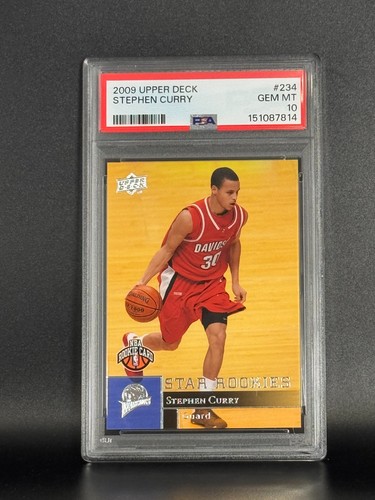 Stephen Curry 2009 Upper Deck Star Rookies #234 RC PSA 10 Gem Mint