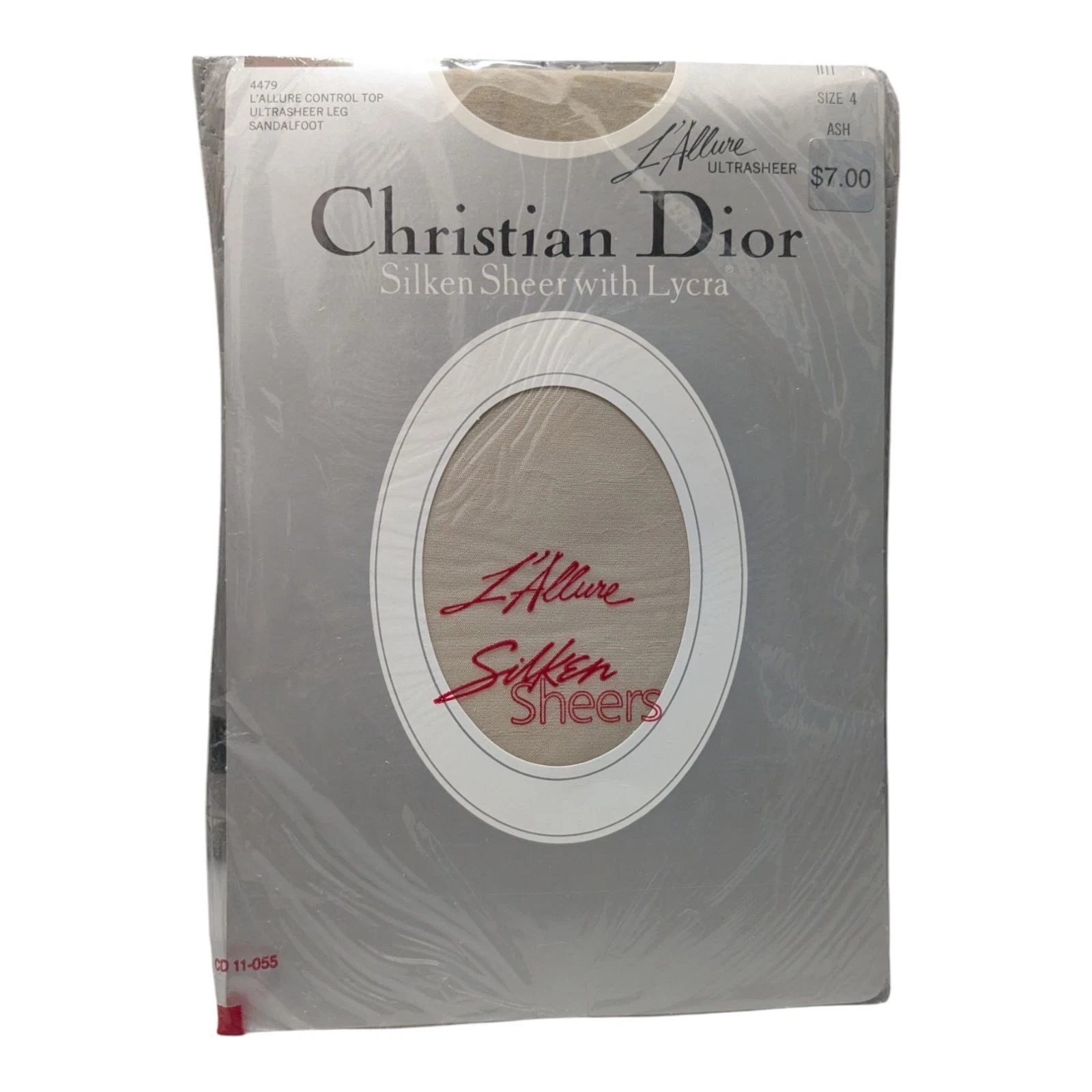 Culotte ultrasonore vintage neuve d'origine Christian Dior L'Allure pied cendre taille 4 XL haut