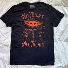 mad engine star wars baby Yoda graphic t shirt sz M grogu Halloween whimsical