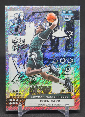 2025-26 Bowman Best U Coen Carr Bowman Masterpieces Shimmer Refractor #BM-35