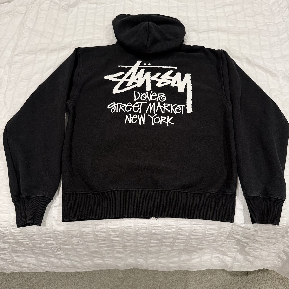 Stussy Hoodie x DSM New York Zip Up Hoodie Black Size Large