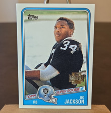 Topps 2001 Archives Super Rookie Bo Jackson Reprint #327 Los Angeles Raiders