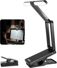 AROMA Light for Music Stand Rechargeable Clip On Piano Lamp Adjustable 2 Brig...