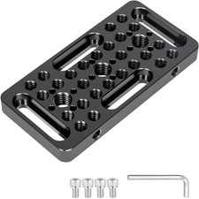 CP1005 10x5cm MultiFunctional Cheese Plate W/ 1/4"  3/8" Camera Threads