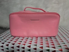 Luxury Makeup Organizer Bag Zippered Travel Cosmetic Storage Pouch Women Pink