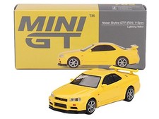 Mini GT Nissan Skyline GT-R R34 V-Spec : Lightning Yellow  RHD
