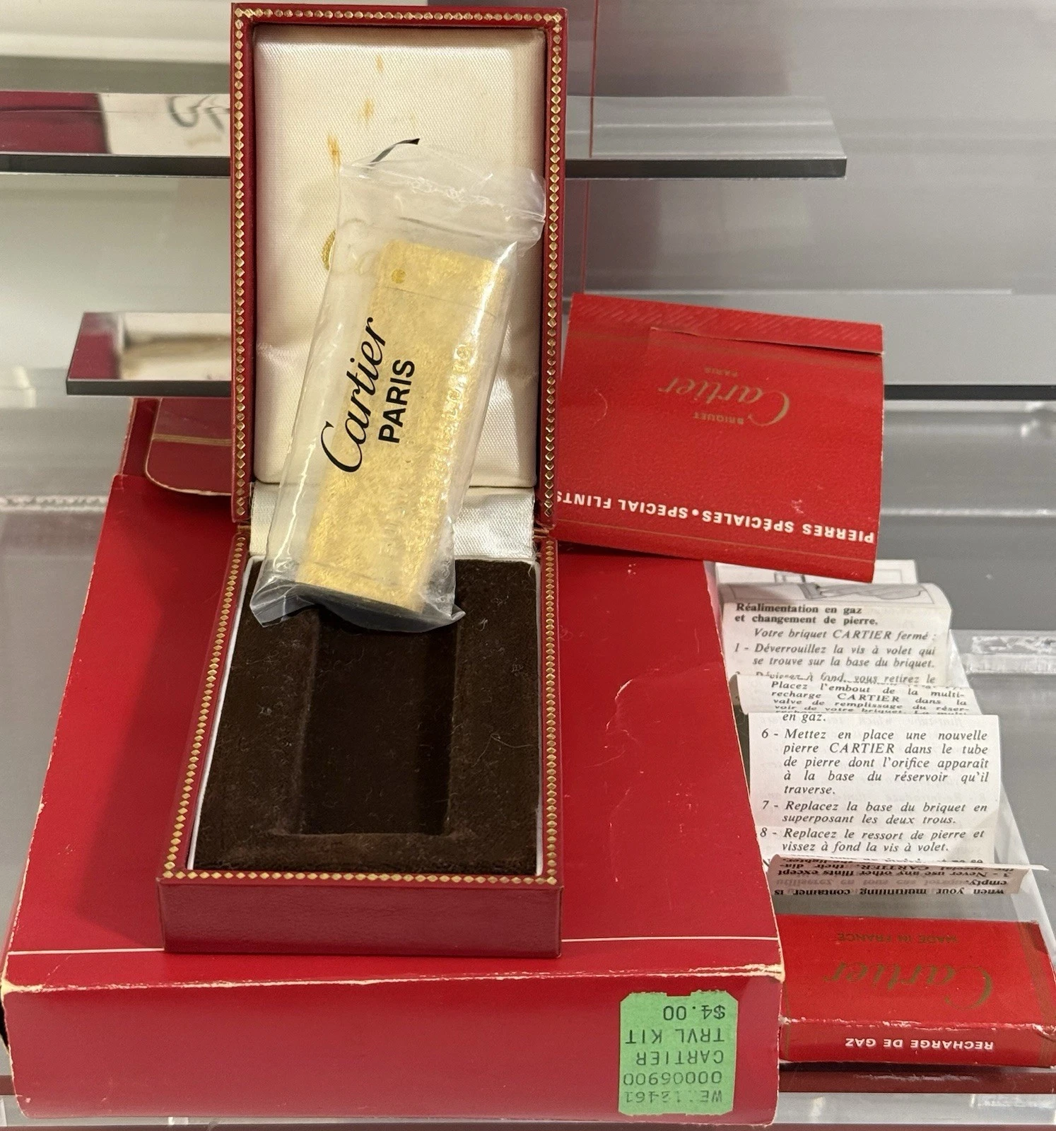 Cartier — Cartier Gold-Plated Lighter Sealed NOS New