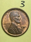1913 LINCOLN WHEAT CENT,  high condition coin, AU, Almost Uncirculated #3
