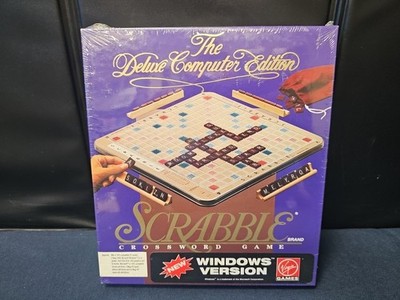 SCRABBLE : THE DELUXE COMPUTER EDITION - 1990 Factory Sealed CD-ROM