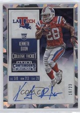 2016 Panini Contenders Draft Picks Cracked Ice 16/23 Kenneth Dixon #136 Auto sb0