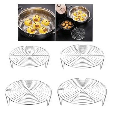 Edelstahl Dampfgarer Gestell Rund Kuchenform Kochen Ständer Gemüse Lebensmittel Dampfgarer