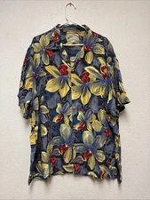 Paradise Found Men's Neon Orchid Hawaiian Shirt Sz 3XL