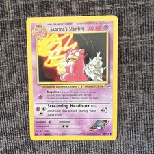 Pokémon TCG Sabrina's Slowbro Gym Heroes Uncommon 60/132 1999