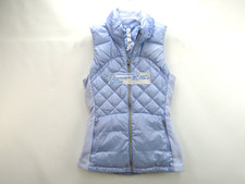 Lululemon Womens Size 6 Down For A Run Quilted Puffer Vest Light Blue Full Zip