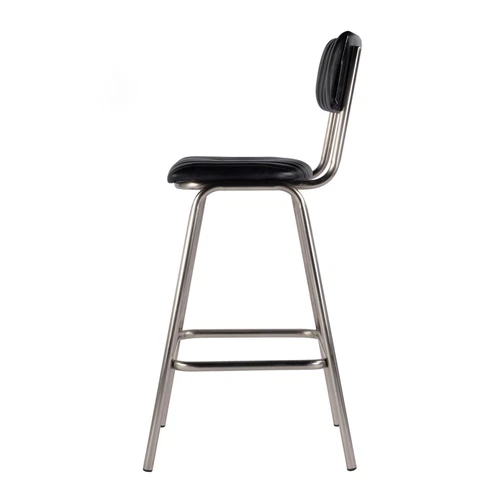 Butler Specialty Company Waylon 31"H Seat Leather and Iron Bar Stool - Black - Picture 5 of 8